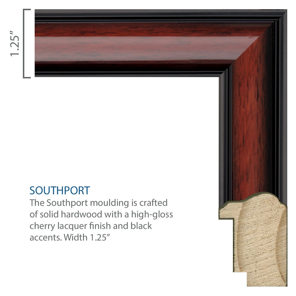 close up of Southport moulding